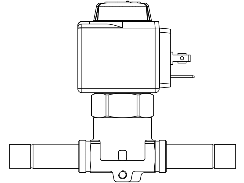 常閉電磁閥1038/M10A7,內(nèi)連焊接接頭,活塞先導(dǎo)式