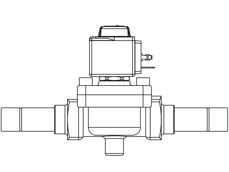 常閉電磁閥1098/7A7,內連焊接接頭,隔膜先導式