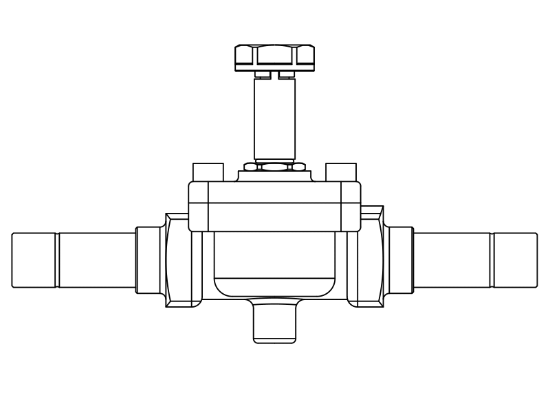 常閉電磁閥1098N/7S,內(nèi)連焊接接頭,隔膜先導式