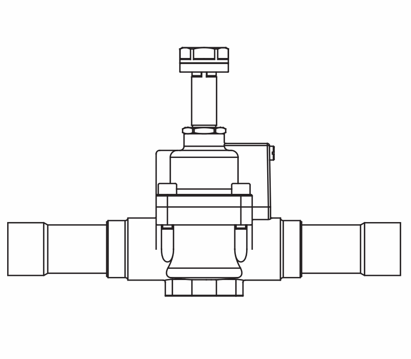 常開(kāi)電磁閥1178/13S,內(nèi)連焊接接頭,活塞先導(dǎo)式