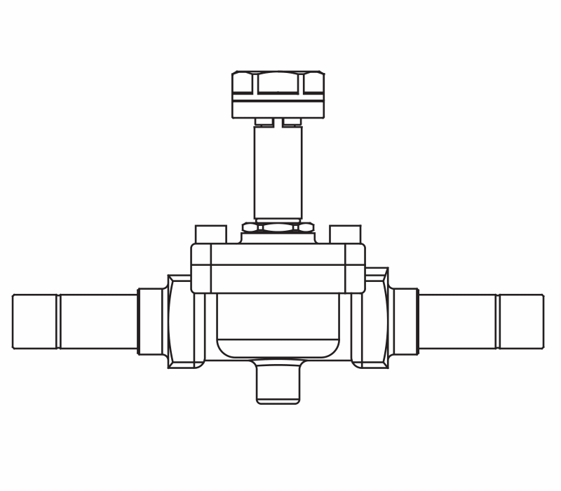 常開電磁閥1198/6S,內連焊接接頭,隔膜先導式