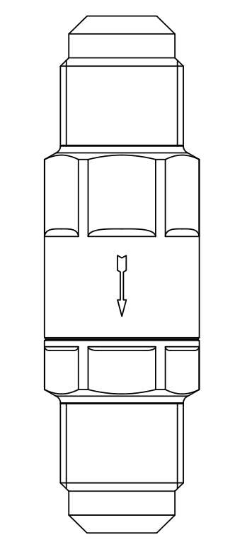 止回閥3112N/4,SAE擴(kuò)口接頭直通