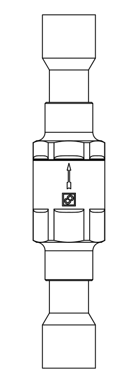 止回閥3132N/3,紫銅ODS,連接直通