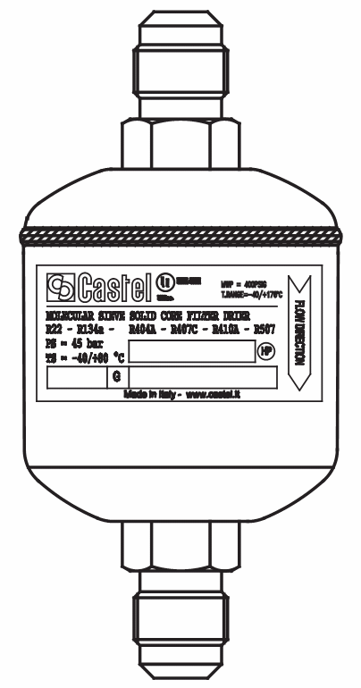 脫水過(guò)濾器4216/4,實(shí)芯,80%分子篩,20%氧化鋁