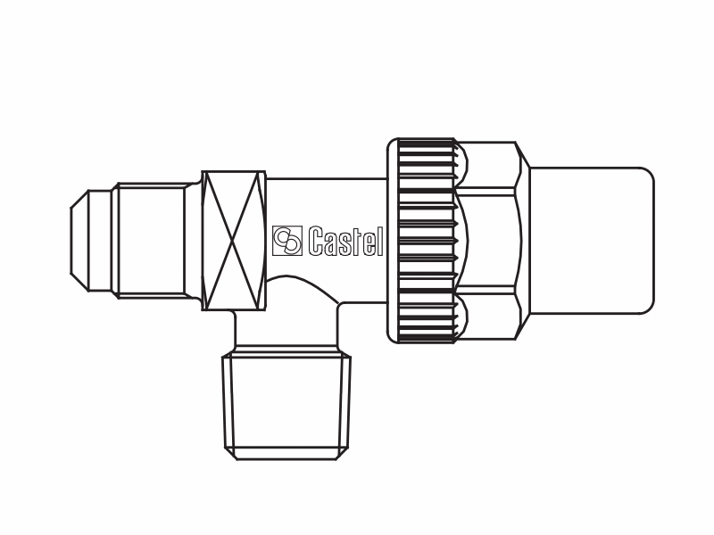 貯液器閥門6120/23,螺紋接頭